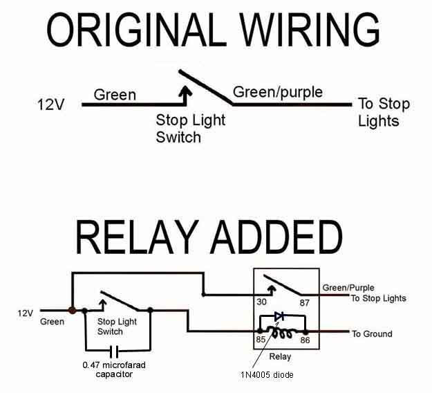 Installing a Brake Light Relay : How-To Library : The MG ... sprite caravan wiring diagram 